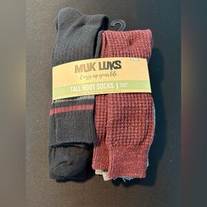 Muk Luks Men's or Women’s  Tall Boot Socks - 6 pack
